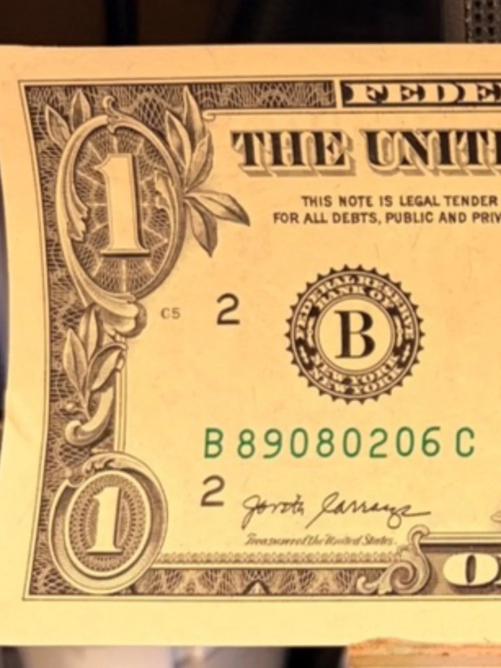 2017 A 1 Dollar Bill Miscut/Misaligned ERROR note #206561879226
